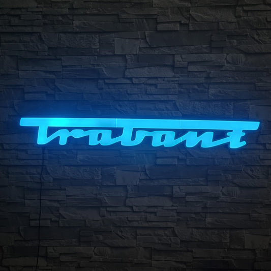 Trabant LED-Schriftzug