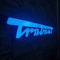 Trabant LED-Schriftzug